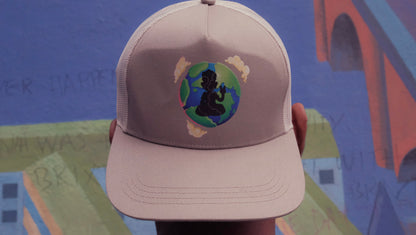 WX Beige Peace Kid Hat